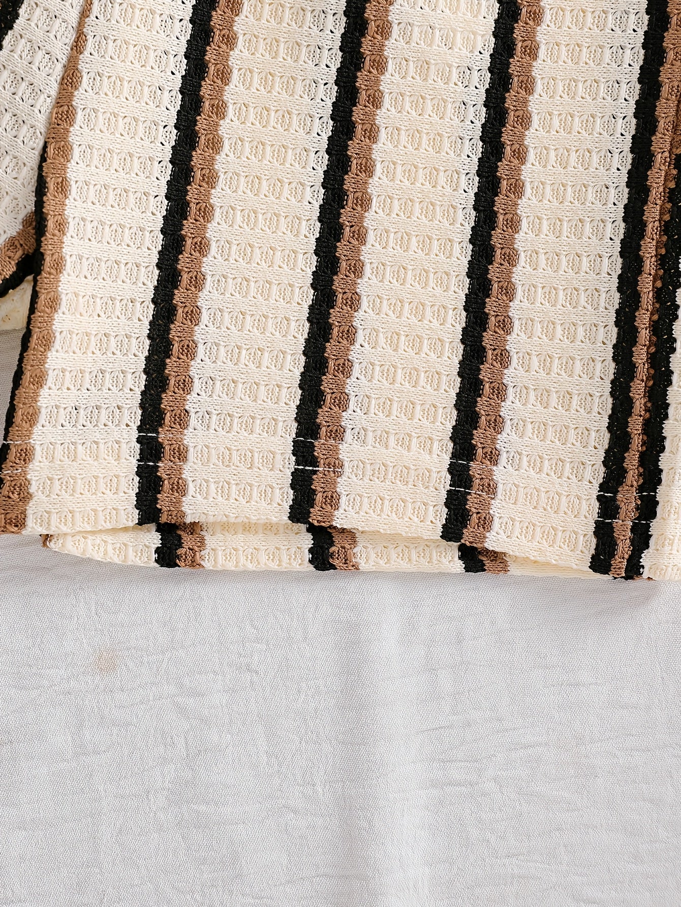 Boys' Waffle-Knit Shirt and Shorts Set - construction detail 14