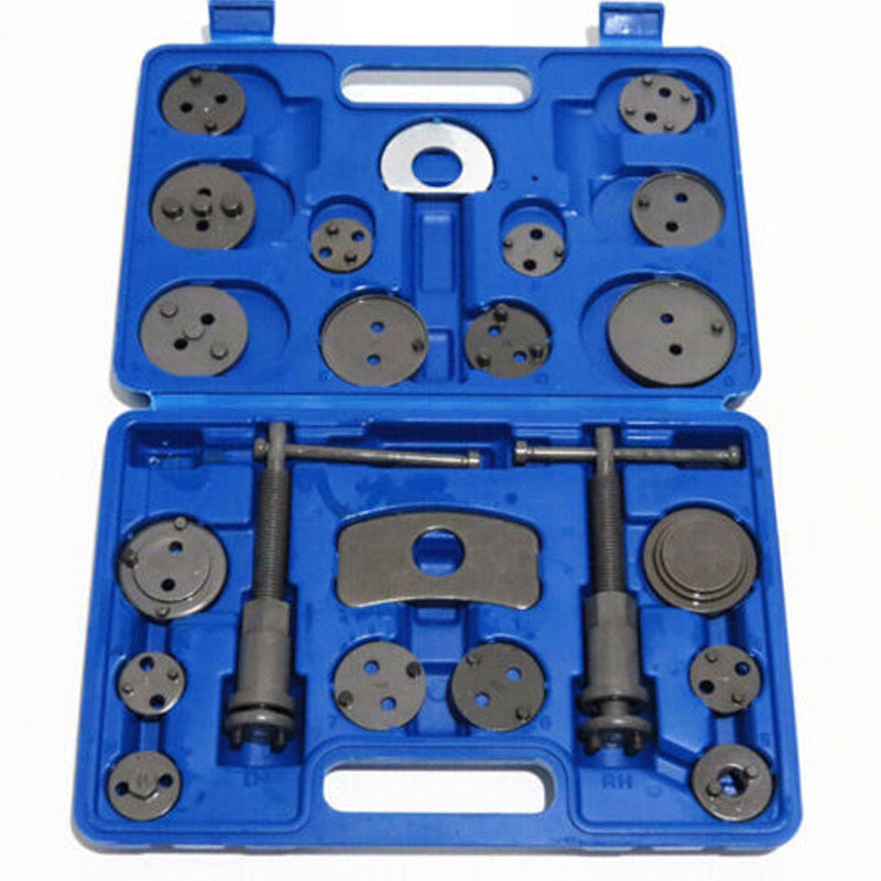 22pcs Universal Car Disc Brake Caliper Piston Rewind Wind Back Tool Pad Set