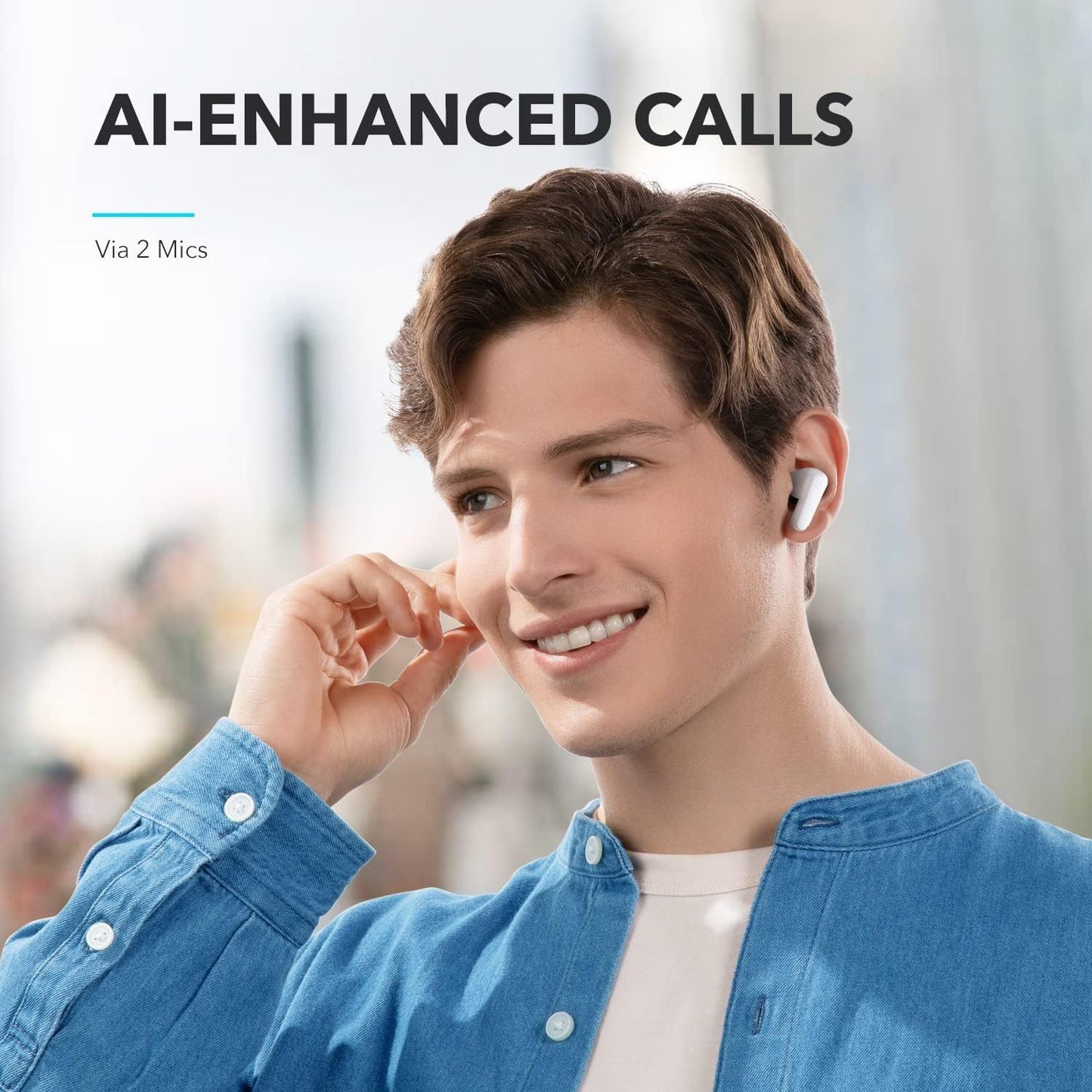 soundcore by Anker P20i True Wireless Earbuds, 10mm Drivers with Big Bass, Bluetooth 5.3, 30H Long Playtime, IPX5 Water-Resistant, 2 Mics for AI Clear Calls, 22 Preset EQs