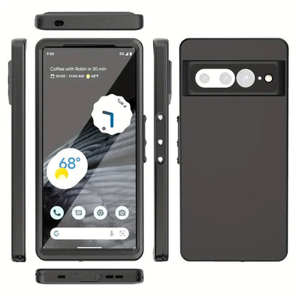 For Google Pixel 7 8 Pro 7A 8A - IP68 Waterproof Case 360° Full Body Case Shockproof Dustproof Drop-proof Built-in Screen Protector Phone Case