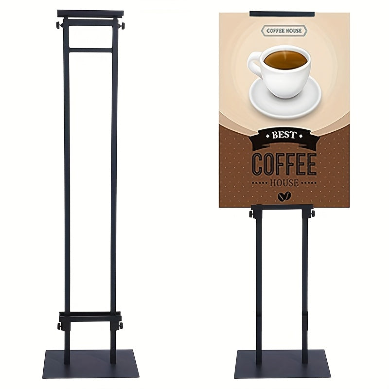 Poster Stand Floor Standing Sign Holder Adjustable Height Double-Sided