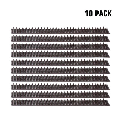 9-Pack Heavy-Duty Bird & Cat Spikes - Outdoor Anti-Climb Fence spikes, Easy Installation No Tools Needed, Weatherproof for Balcony, Patio, Garden, Rooftop - Non-Toxic Animal Deterrent, Patio Security, Durable Strip, Reliable Protection, Pest Control, Prop