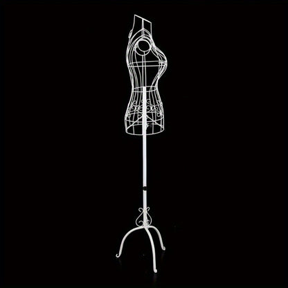 Dressmaking Mannequin Female Mannequin Stand Adjust Height Tripod Dress Stand Mannequin Torso Body with Metal Wire Busts Stand for Clothing Display