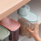 Cereal Storage Container with Airtight, Plastic, 4 Pack, 2pcs Large + 2pcs Small - product gallery image 8