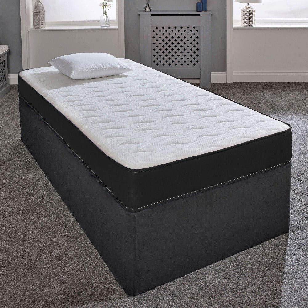 Hybrid Spring Mattress 18CM Deep Memory Foam Open Coil Kids Single Double King All Sizes UK Made BS7177