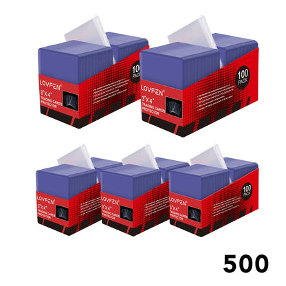 LOVFEN 200/400/1000/2000ct 7.62cm x 10.16cm Top Loads for Cards- 35pt Premium Hard Plastic Card Protectors, Plastic Card Sleeves, for Trading Baseball Game Sports Collectible Card