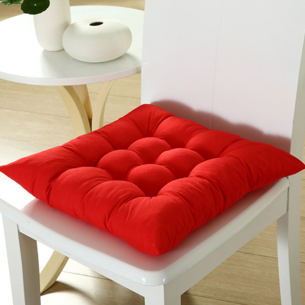 4pcs Solid-Color Office Cushion Supports The Cushion to Relieve The Discomfort of Prolonged Sitting