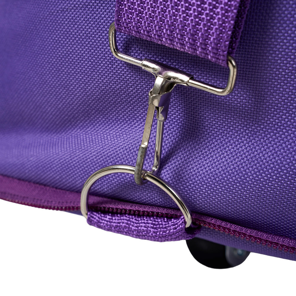 Large Capacity Foldable Travel Bag with Wheels, Oxford Rolling Luggage with Lock, Backpack Travel Duffle, Lightweight Suitcase, Versatile Travel Tote for Airport, Train Travel, Outdoor Trips, Travel Storage Bag, Clothing Protection Bag 1PC