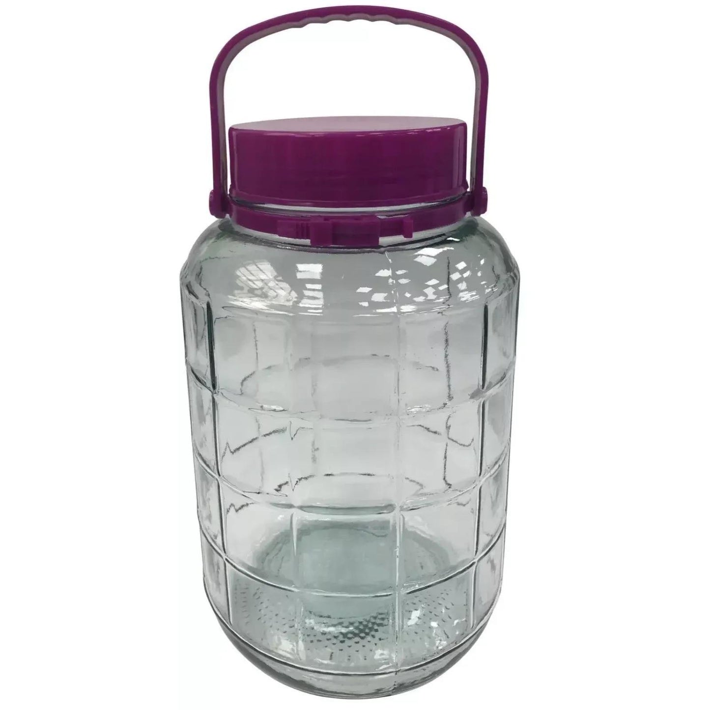 ATEK Clear Glass jar, 5L, 8L, 10L Premium Quality Transparent Pickle jar Food storage Container Airtight Slead Jars Kitchen Glass Food Container with Lid Pantry Glass Jar Preserving Jars Large Glass Canister
