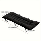 Chair Cushion with Non-Slip, 8cm, Cotton, 125*48*8cm - product gallery image 4