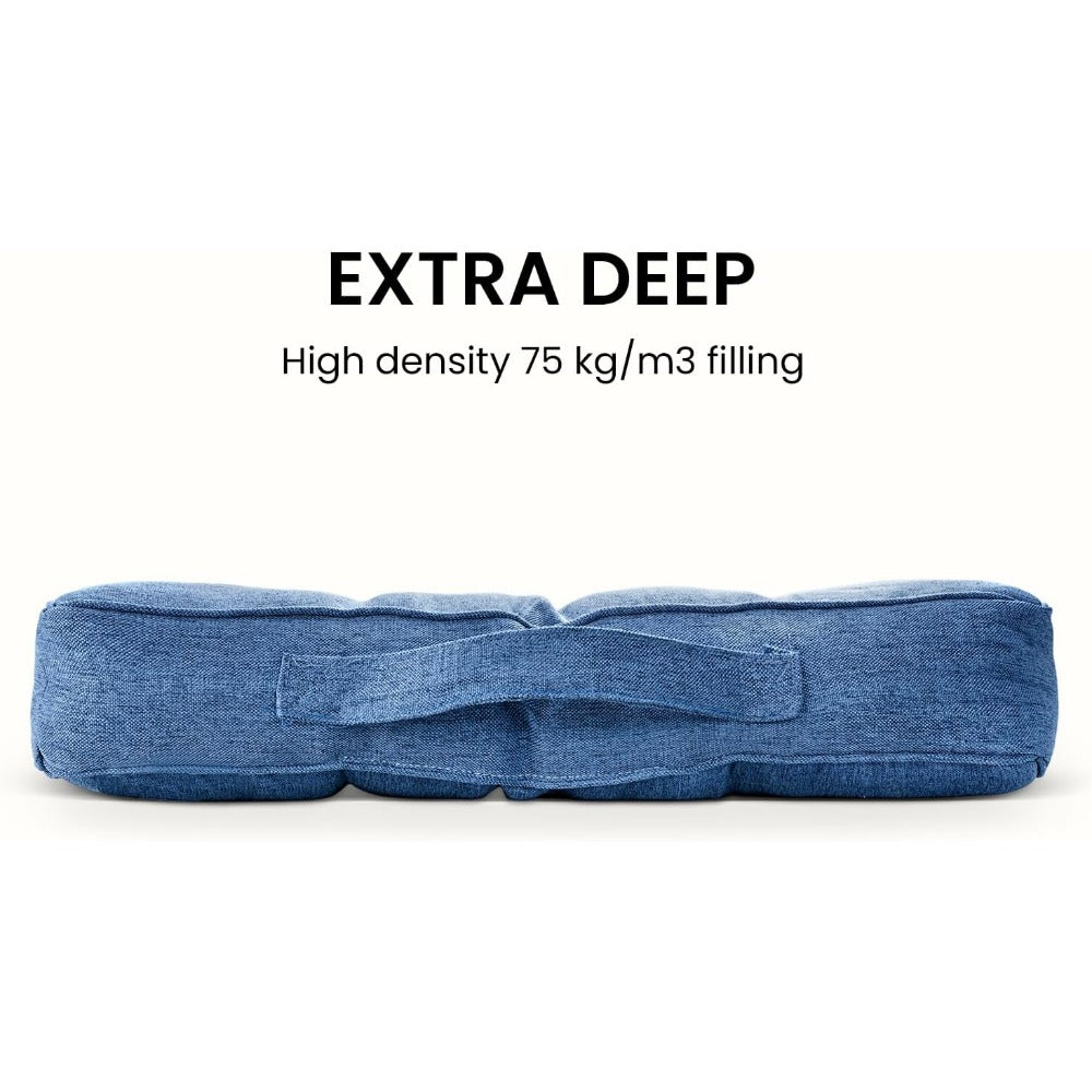 Chair Cushion with Tufted Handle Strap 46x46x10cm Comfortable