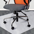 Chair Mat with Wheels, Spiked Carpet Clear 90x120cm or 120x150cm - 120x90cmT Shape Spiked option