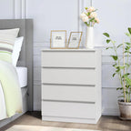 Chest of Drawers with 7.5kg, Wood, 4-Drawer Slim No-Handle Bedroom Dresser - product gallery image 11