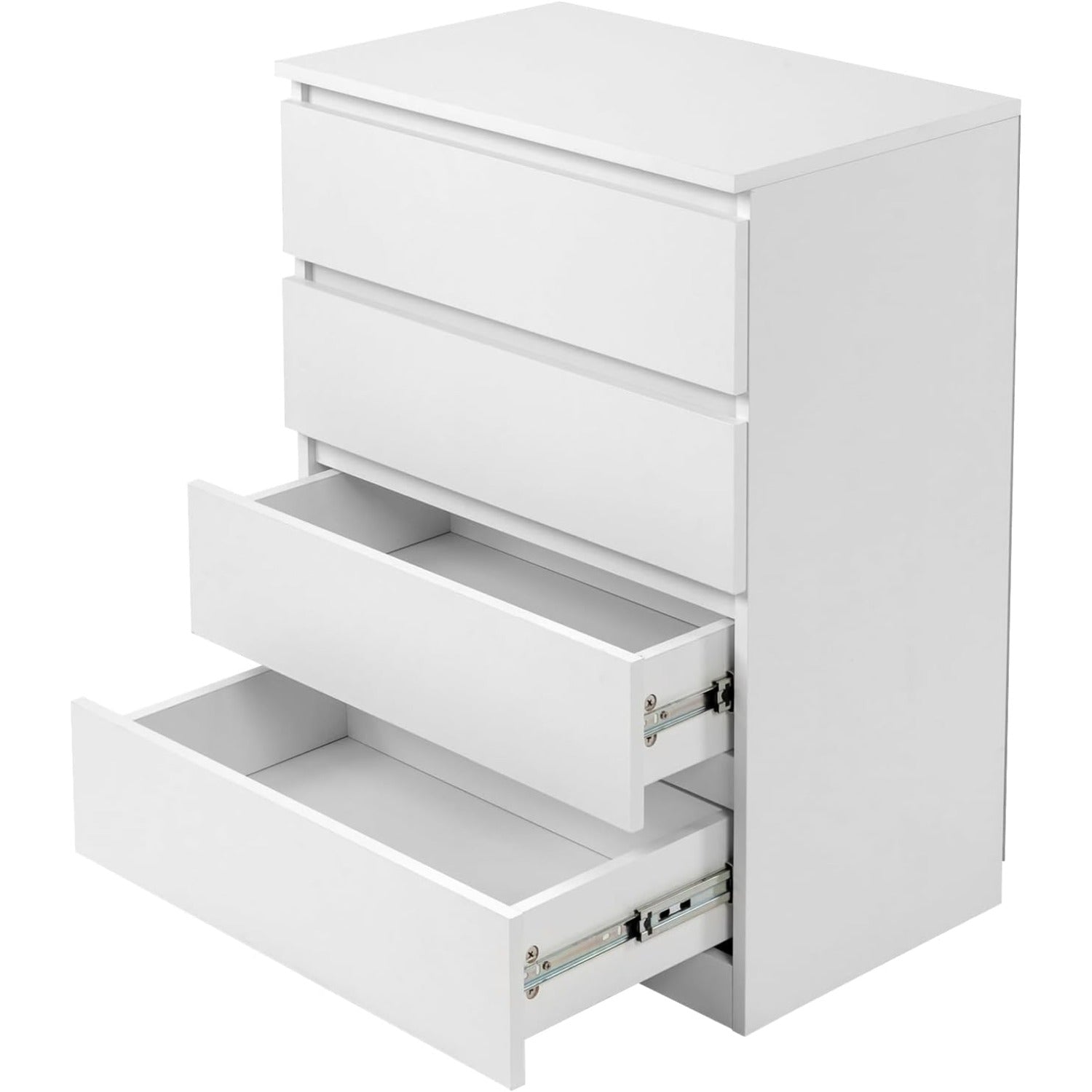 Chest of Drawers with 7.5kg, Wood, 4-Drawer Slim No-Handle Bedroom Dresser - product gallery image 13