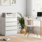 Chest of Drawers with 7.5kg, Wood, 4-Drawer Slim No-Handle Bedroom Dresser - product gallery image 16