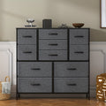 Chest of Drawers with Easy Assembly, 68cm, Metal, 11 Drawers - Dark Gray, 11 Drawers option