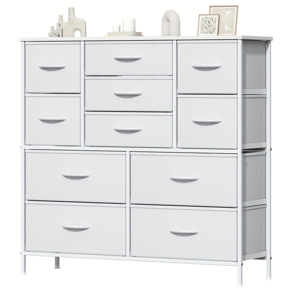 Chest of Drawers with Easy Assembly, 68cm, Metal, 11 Drawers