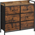 Chest of Drawers with Metal, 1pc Cabinet Fabric Storage Cabinet Sideboard - Multicolor option