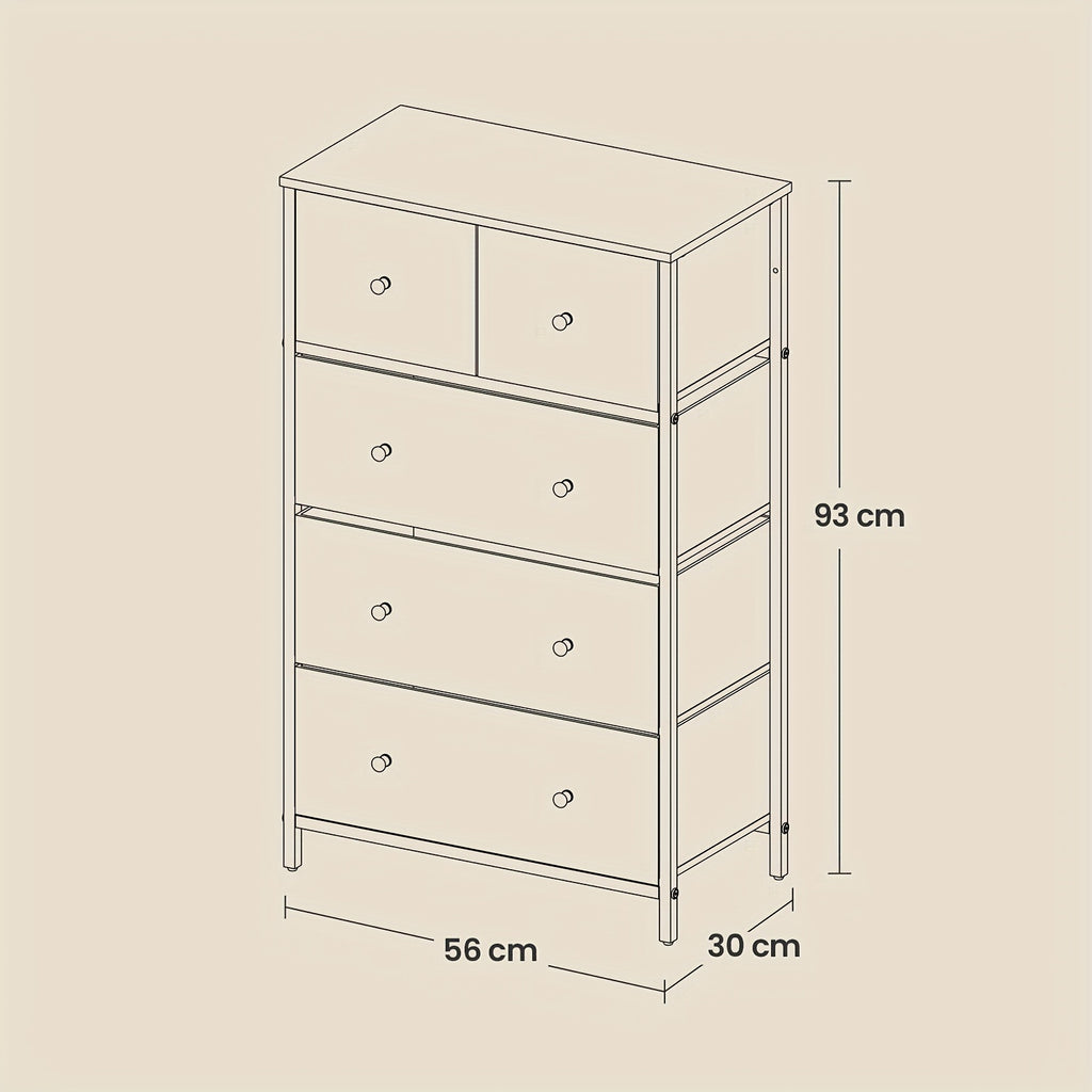 Chest of Drawers with Space-Saving, Freestanding for living rooms - product gallery image 4