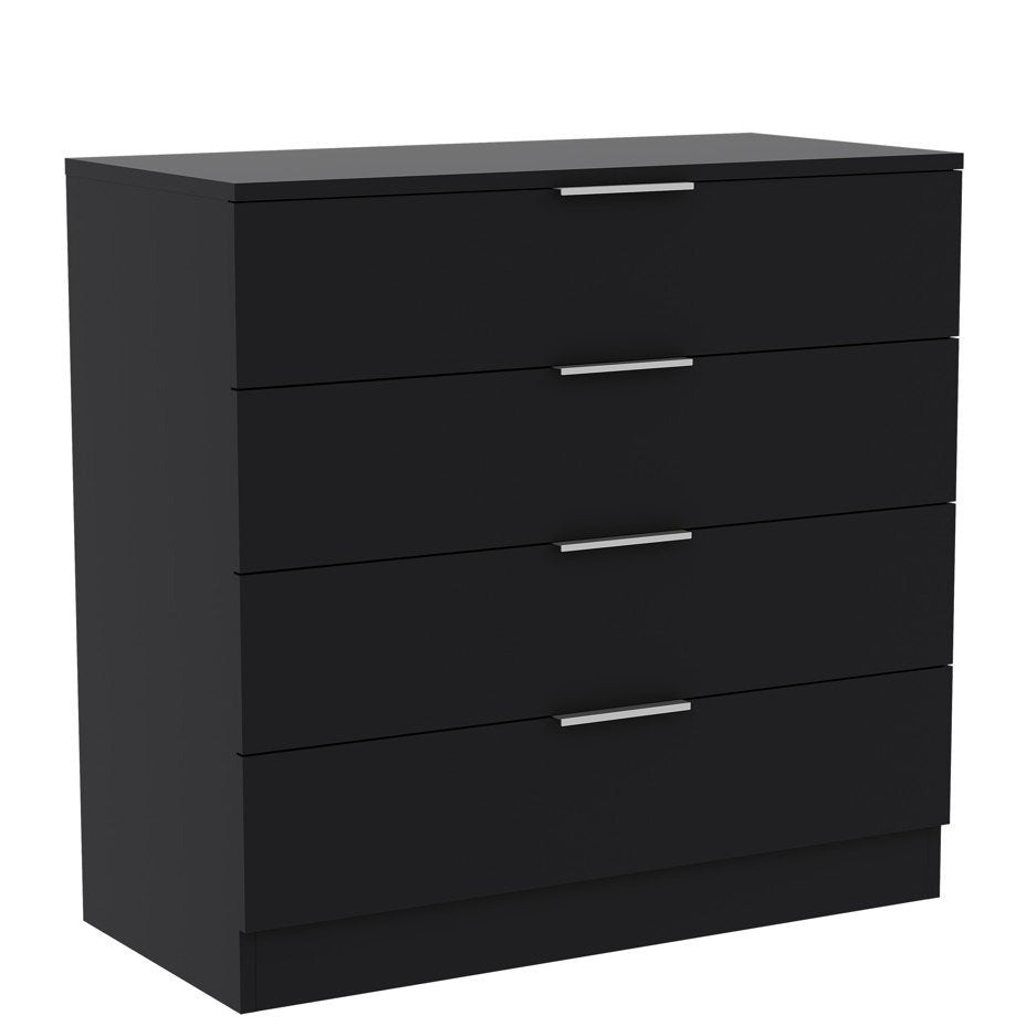 Chest of Drawers with Space-Saving, Metal, Drawer White Vida Designs Trega Space-Saving - Black option