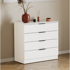 Chest of Drawers with Space-Saving, Metal, Drawer White Vida Designs Trega Space-Saving - product gallery image 2