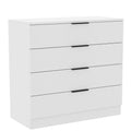 Chest of Drawers with Space-Saving, Metal, Drawer White Vida Designs Trega Space-Saving