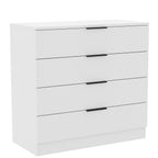 Chest of Drawers with Space-Saving, Metal, Drawer White Vida Designs Trega Space-Saving