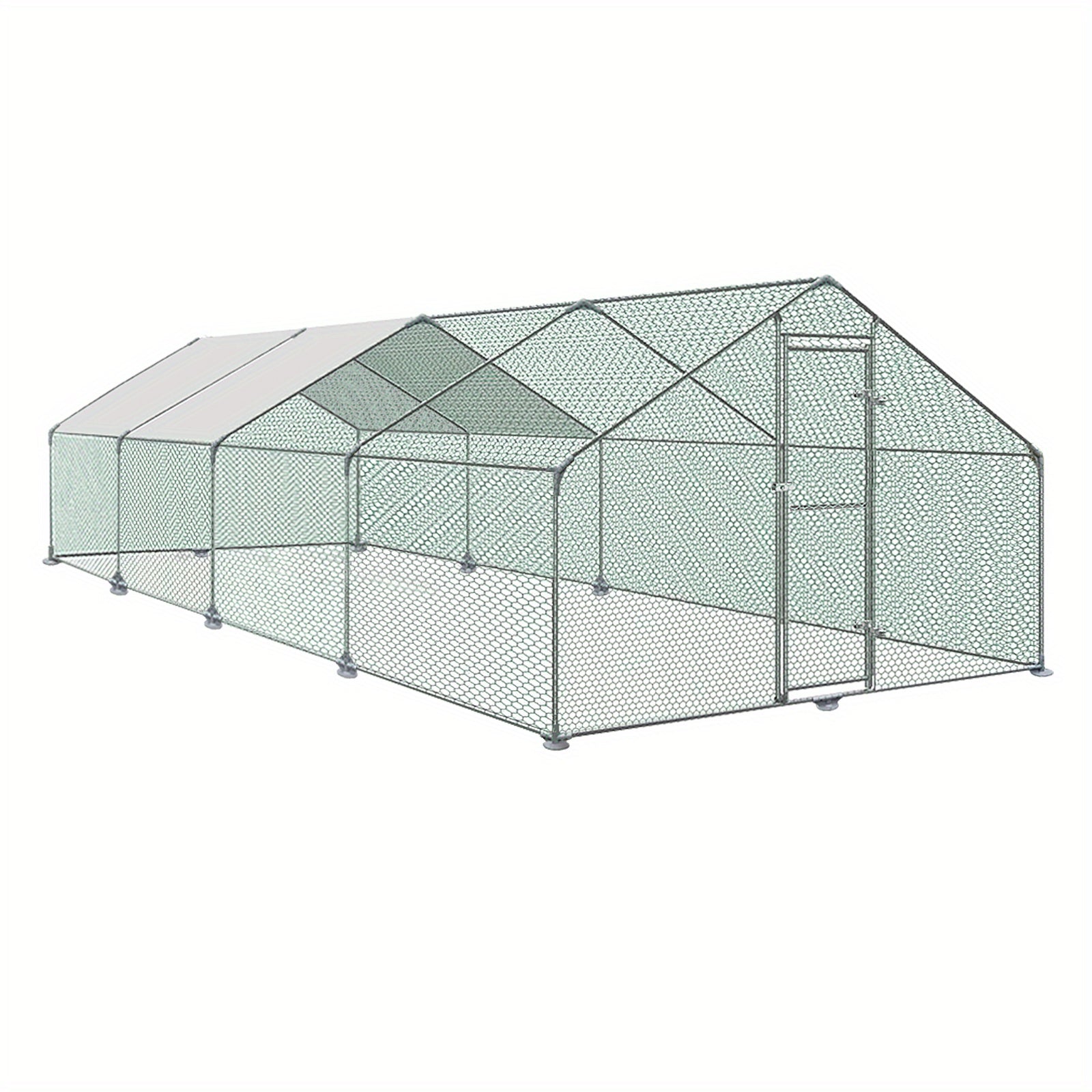 Chicken Run with Easy Assembly, Waterproof, Lockable - 3 x 8 x 2 m option