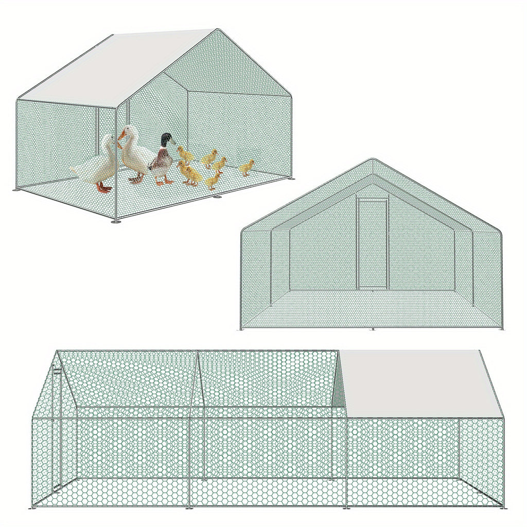 Chicken Run with Easy Assembly, Waterproof, Lockable