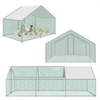 Chicken Run with Easy Assembly, Waterproof, Lockable