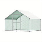 Chicken Runs & Poultry Enclosure with Lockable, Walk-In Run 3x2m to 3x8m Galvanised - 3x2x2m option
