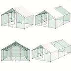 Chicken Runs & Poultry Enclosure with Lockable, Walk-In Run 3x2m to 3x8m Galvanised