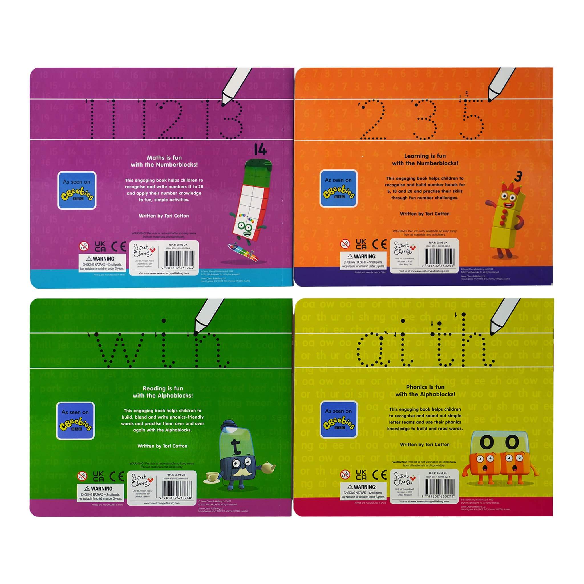 Children's Activity Book Numberblocks Alphablocks Wipe-Clean Books Box with Numberblocks - product gallery image 3