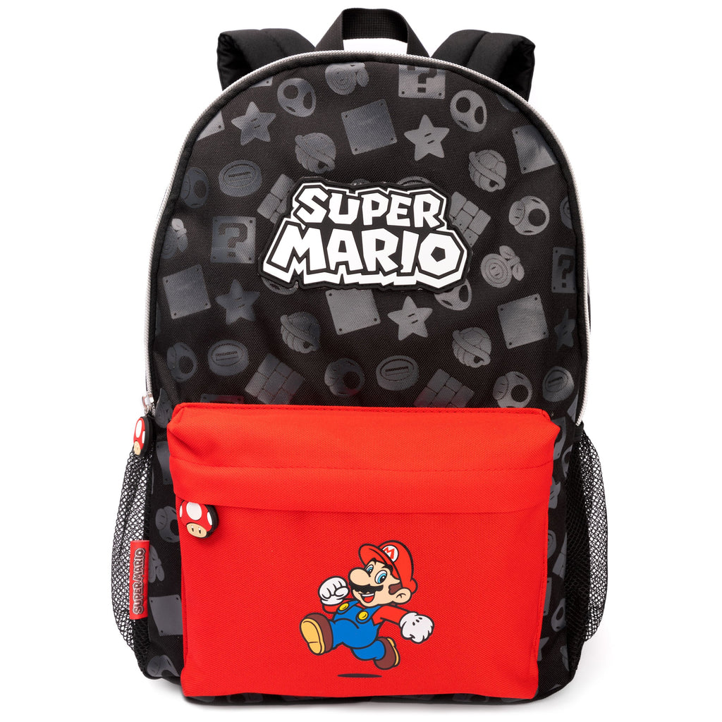 Children's Backpack with 41 cm, one-size, Super Mario Children's Black, cm - product gallery image 2