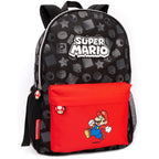 Children's Backpack with 41 cm, one-size, Super Mario Children's Black, cm