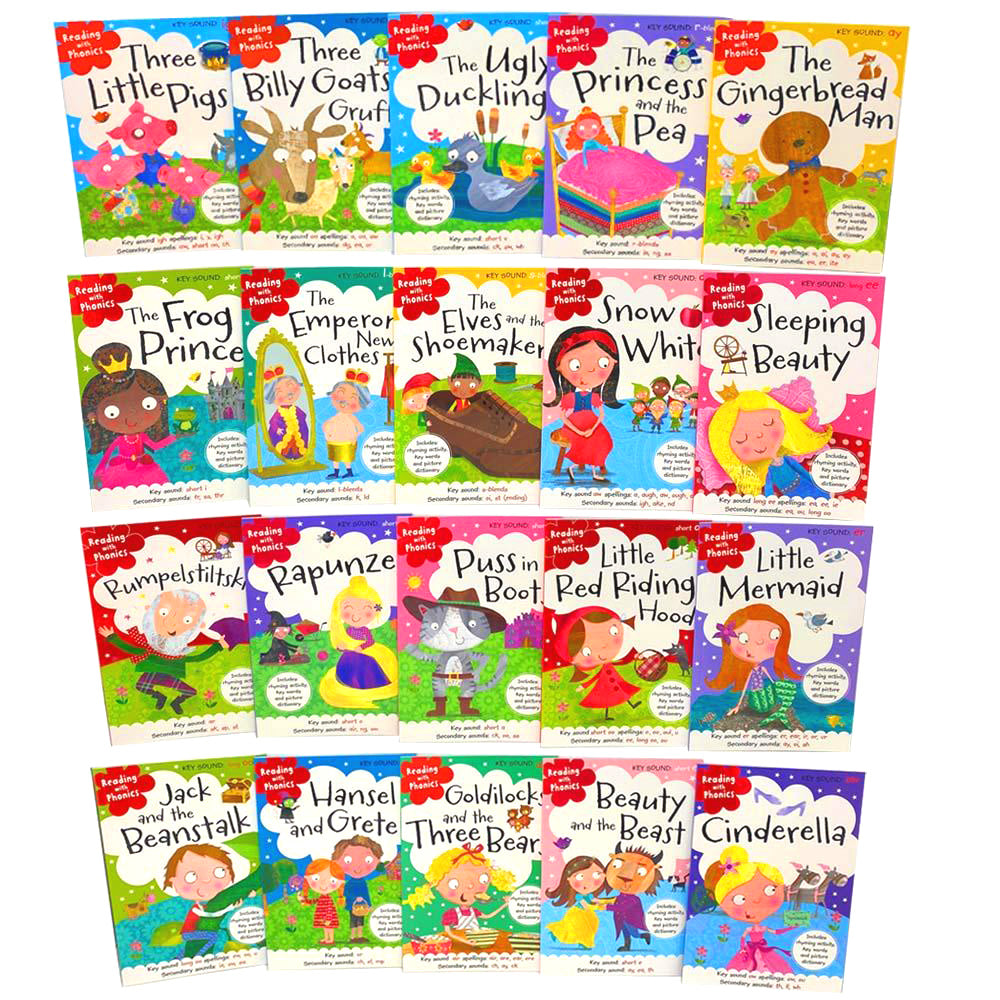 Children's Book Phonics Books Box Fairy Tales Ages - product gallery image 6