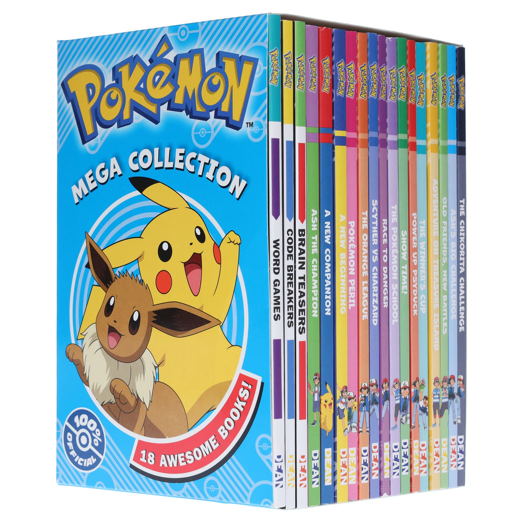 Children's Book Pokemon Mega Collection Books Box Ages with 18 Books
