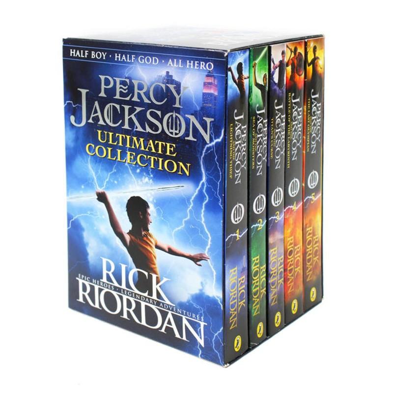 Children's Book Rick Riordan Percy Jackson Books Box with 5 Books