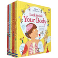 Children's Book Usborne Lift-the-Flap Look Inside Books with 5 Books, Hardback
