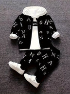 Children's Clothing Boys Piece Hoodie Pants Oversized Hooded with Machine-Washable - product gallery image 2