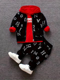 Children's Clothing Boys Piece Hoodie Pants Oversized Hooded with Machine-Washable