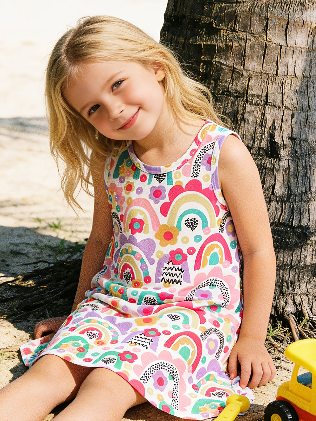 Children's Clothing Girls Summer Sleeveless Dress Butterfly Flower - product gallery image 13