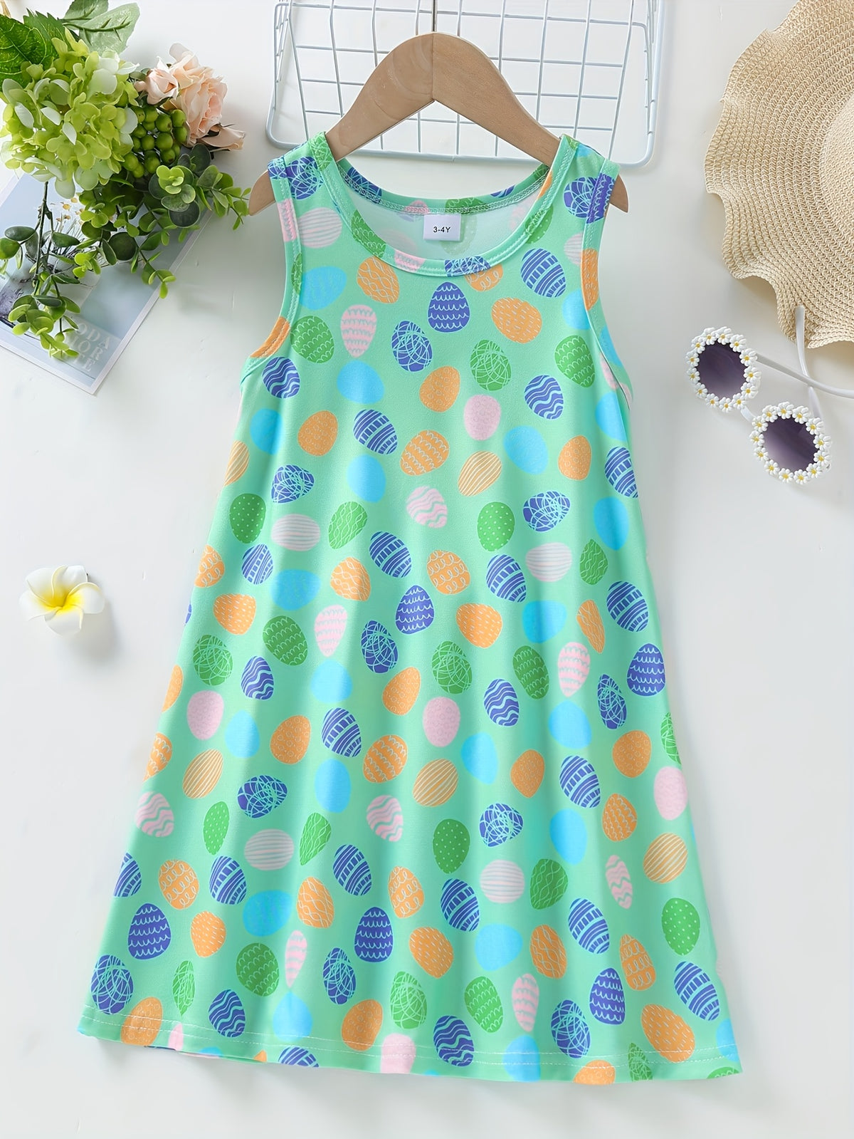Children's Clothing Girls Summer Sleeveless Dress Butterfly Flower - product gallery image 15