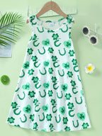 Children's Clothing Girls Summer Sleeveless Dress Butterfly Flower - product gallery image 17