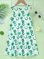 Children's Clothing Girls Summer Sleeveless Dress Butterfly Flower - product gallery image 9