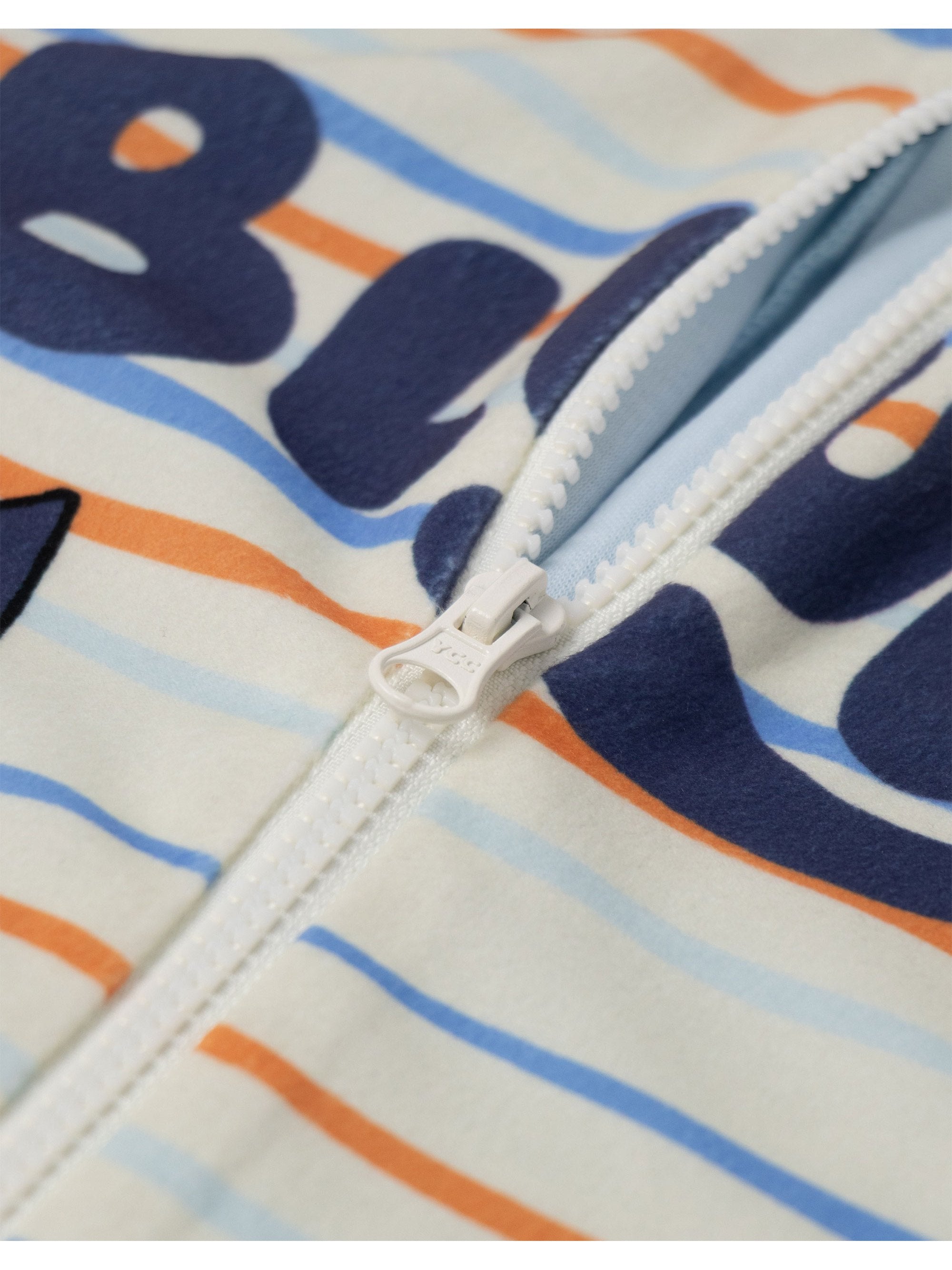 Children's Pyjamas Bluey Boys' Striped Microfleece Onesie Ages - product gallery image 5