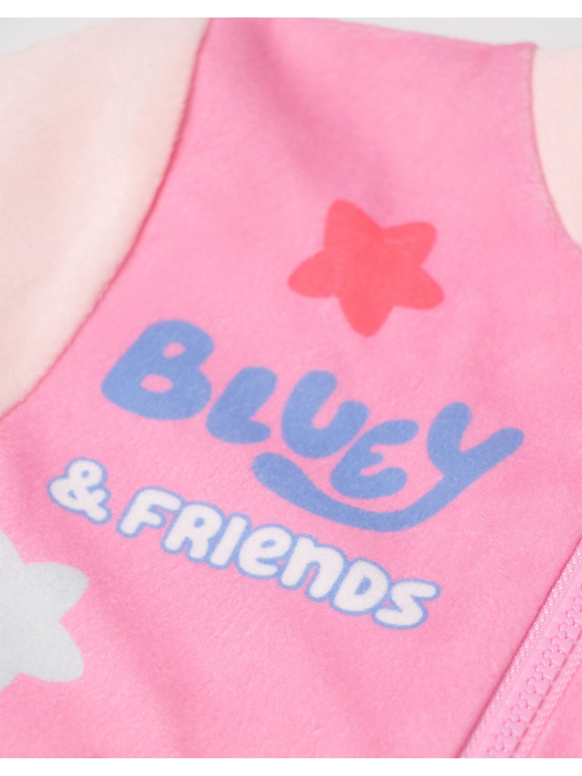 Children's Pyjamas Bluey Girls' Pink Microfleece Onesie Ages - product gallery image 7