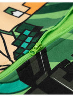 Children's Pyjamas Minecraft Boys' Green Microfleece Onesie Ages - product gallery image 4