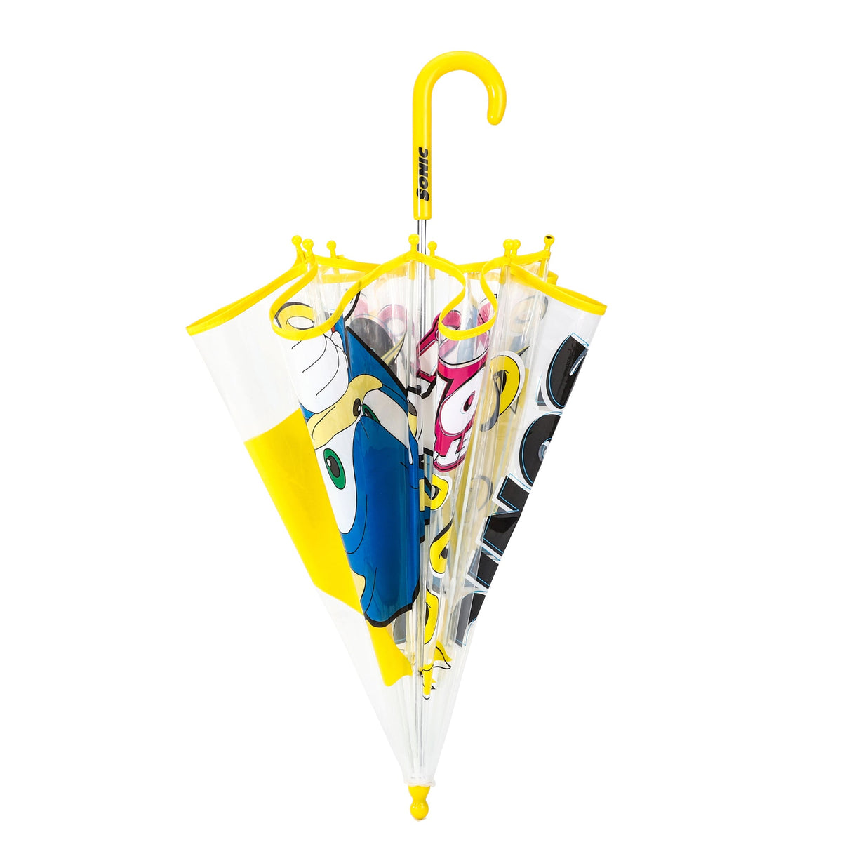 Children's Umbrella with 71cm, Acrylic, Sonic Hedgehog Kids Dome Windproof Brolly - product gallery image 3