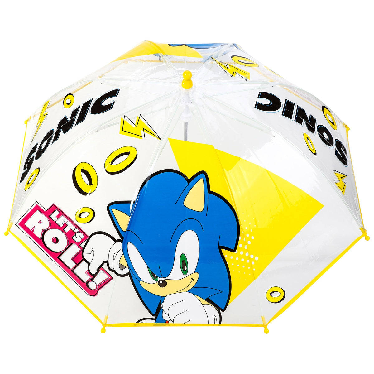 Children's Umbrella with 71cm, Acrylic, Sonic Hedgehog Kids Dome Windproof Brolly - product gallery image 4
